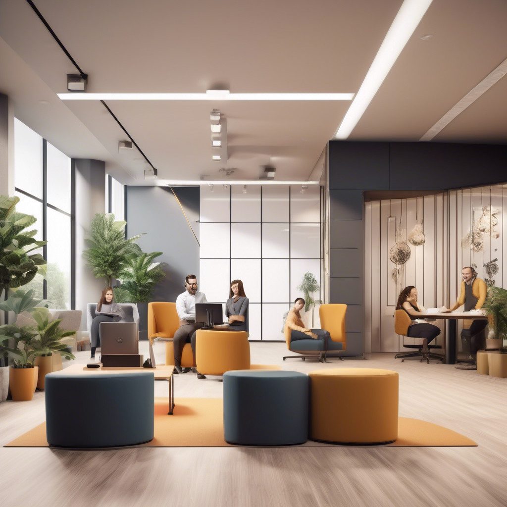 un salon avec un canapé et des chaises